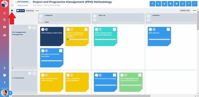 Grid filter bookmarks